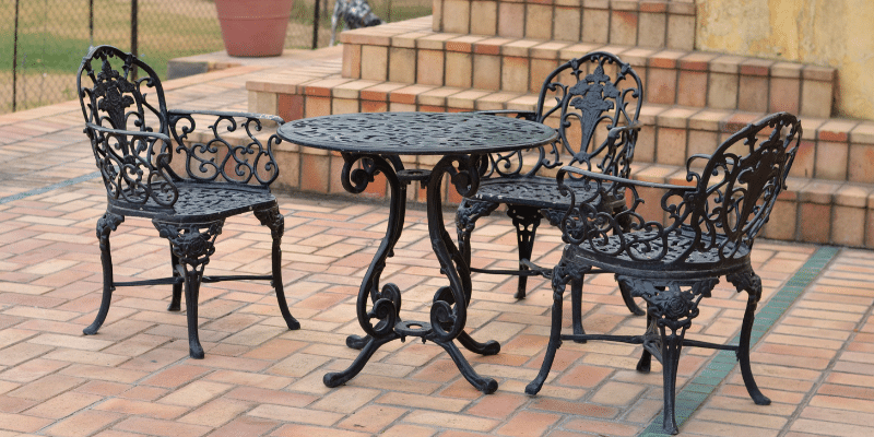 wrought iron adirondack chairs