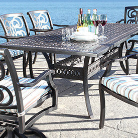 Cast Wrought Aluminum Patio Furniture Set Canada Delivery