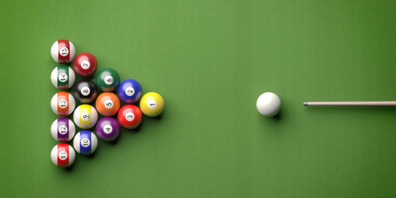 Top View of pool Table 