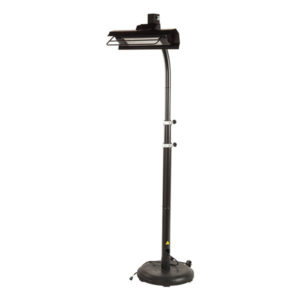 Pole Mounted Infrared Patio Heater - Black & Stainless