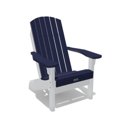 Muskoka Deck Chair - Navy / White