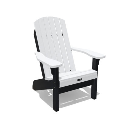 Muskoka Deck Chair - White / Black