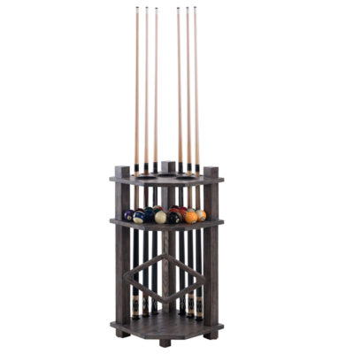 Harpeth Corner Cue Rack - Whiskey Barrel