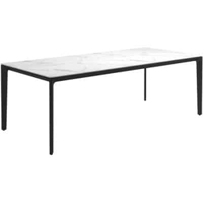 Carver Dining Table - Meteor w/ Bianco