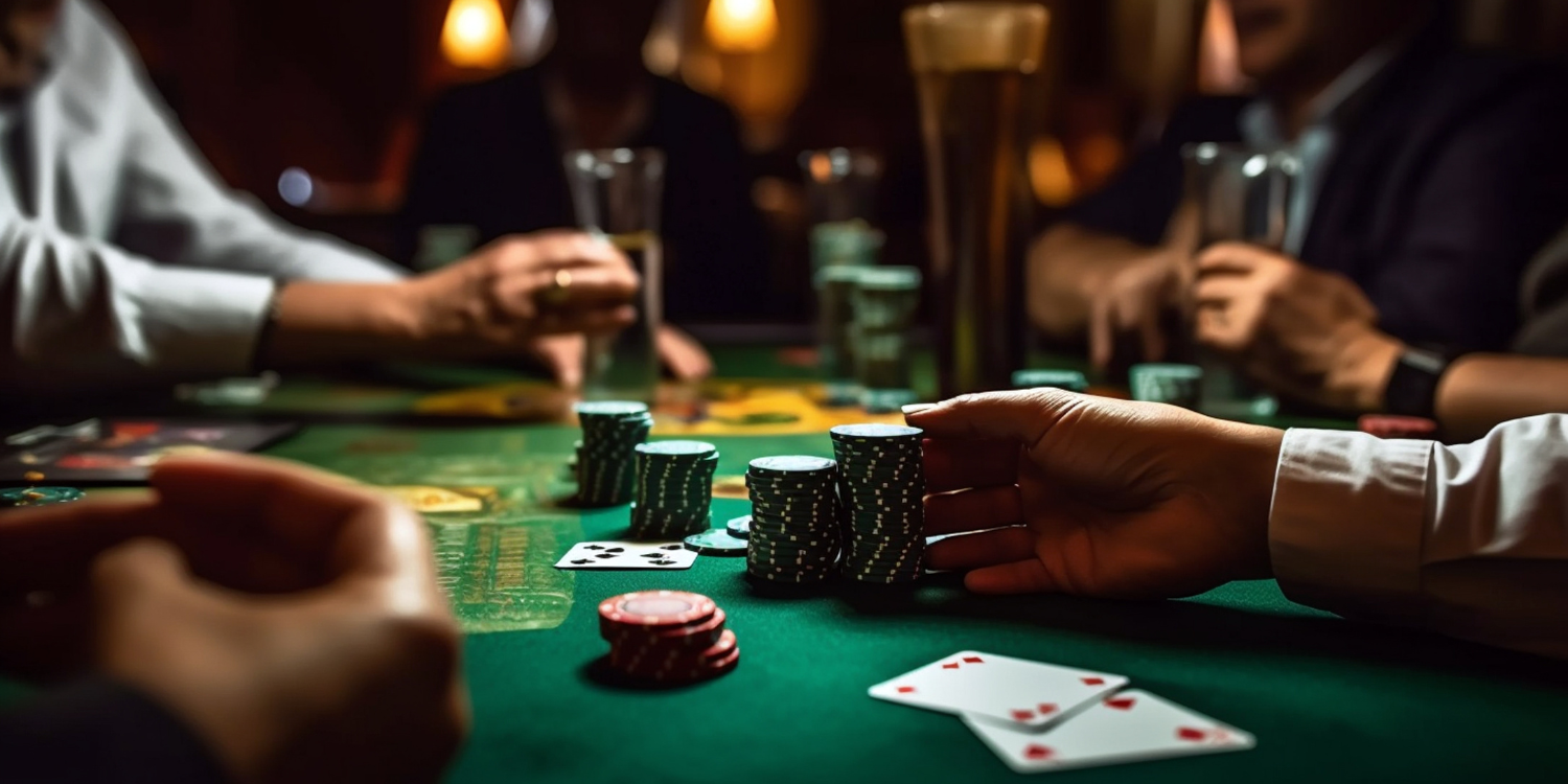 Men around a table playing poker - 5 Different Poker Games for Your Next Poker Night 