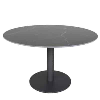 Origin 48″ Round Dining Table - Black on Storm