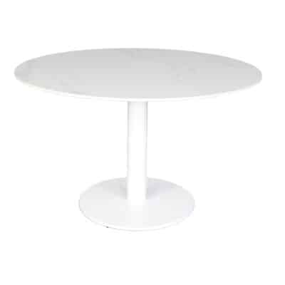 Origin 48″ Round Dining Table - White on White