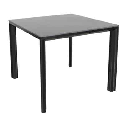 Origin 36″ Square Dining Table - Black on Black