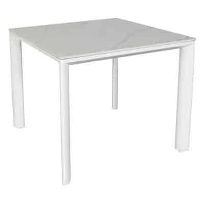Origin 36″ Square Dining Table - White on White