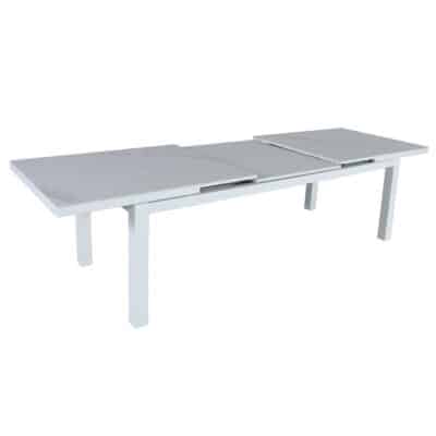 Origin 40″x 95″ to 126″ Extending Dining Table - White on White