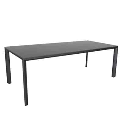 Origin 110″ x 40″ Dining Table - Black on Storm