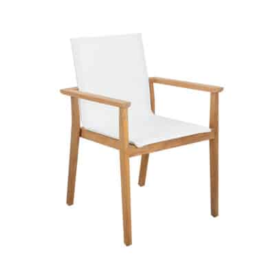 Soho White Sling Dining Chair