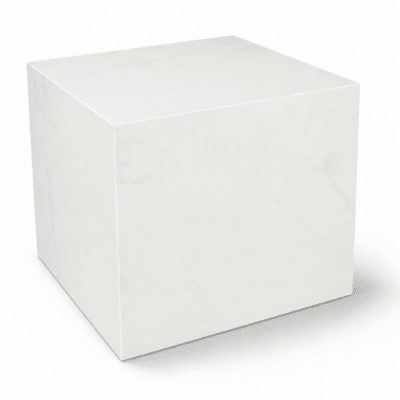 Nova 20" Side Table - Carrara White